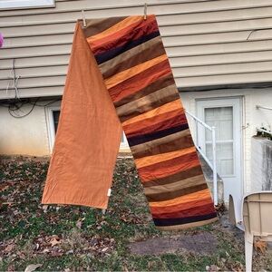 CRATE and BARREL Striped Multicolor Table Runner 14 x 90 inches